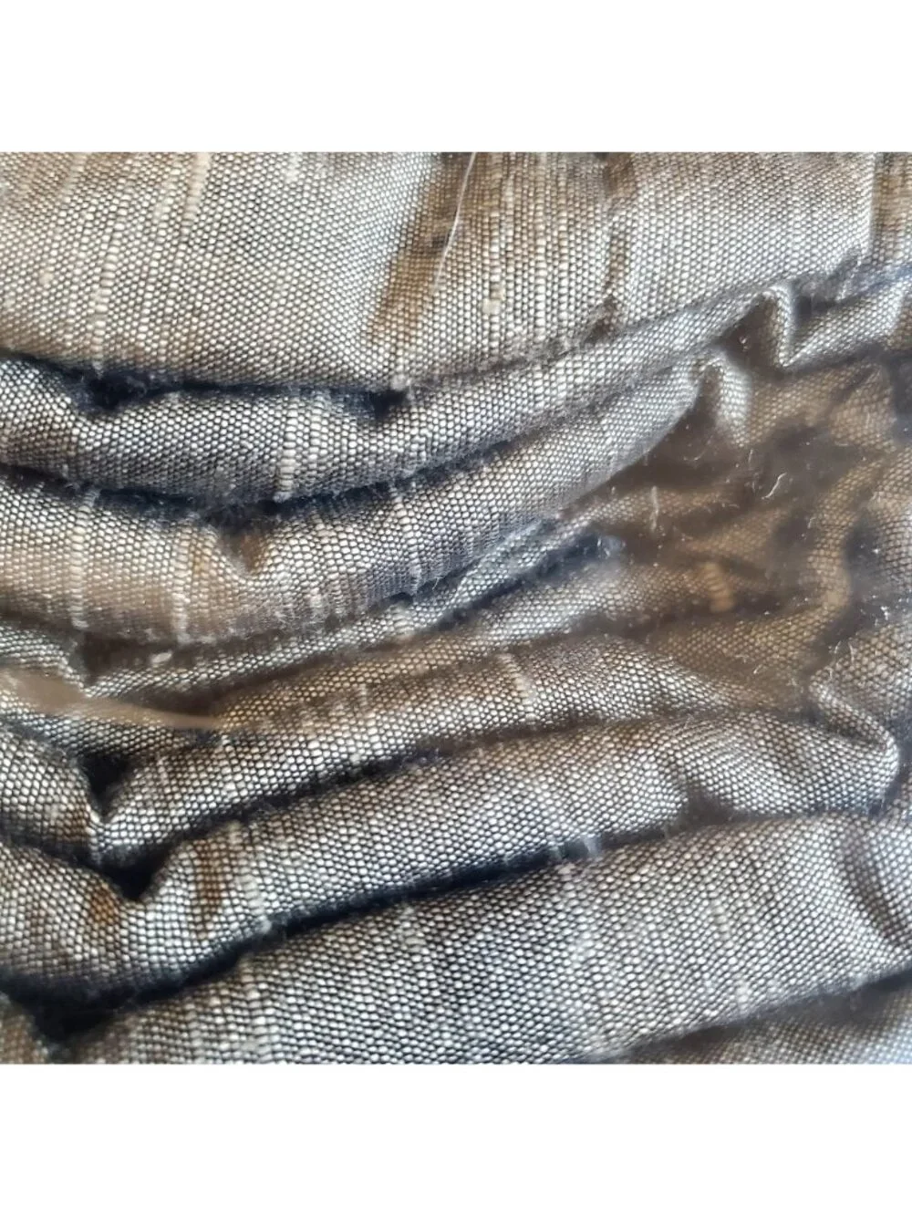 NIP Nobility raw silk blend F/Q duvet cover 92x95 Deep sage-olive green luxury.